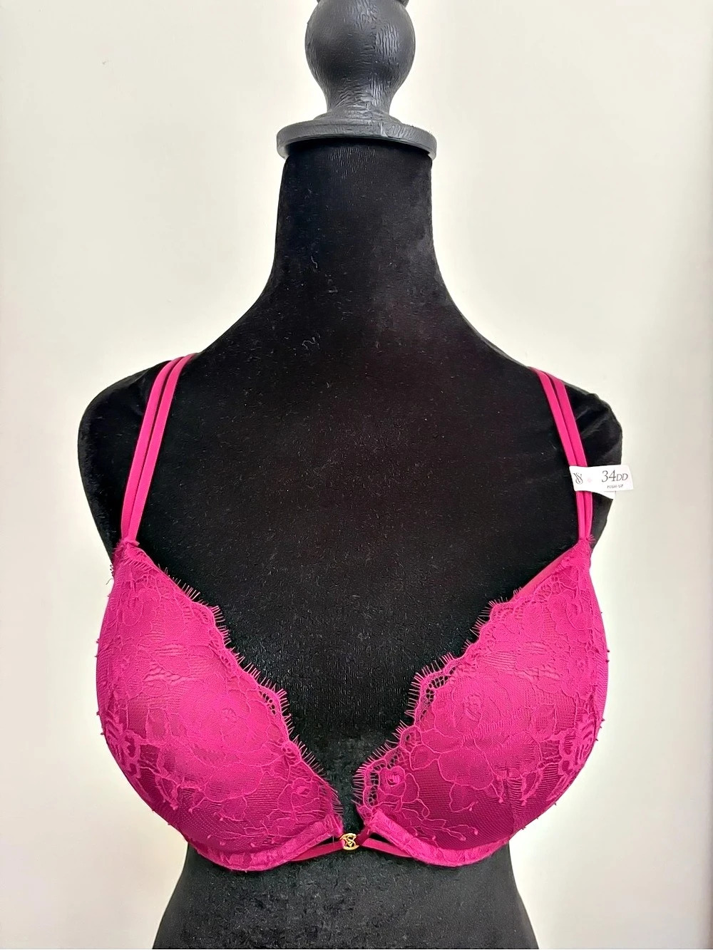 Victoria's Secret Dream Angels Lace Push-Up Bra Pink 34DD
